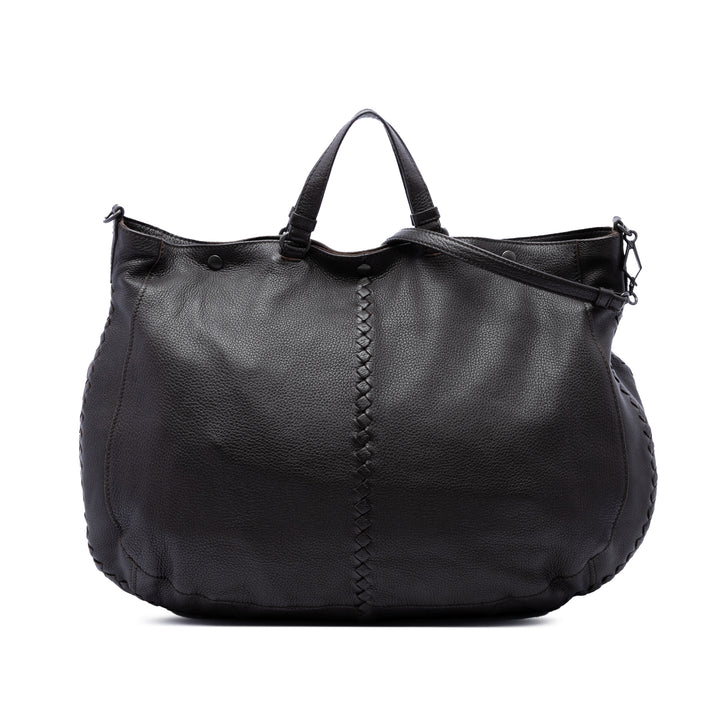 Bottega Veneta Intrecciato à finitions Cervo Deerskin Cabas Marron – vue principale – GABY PARIS