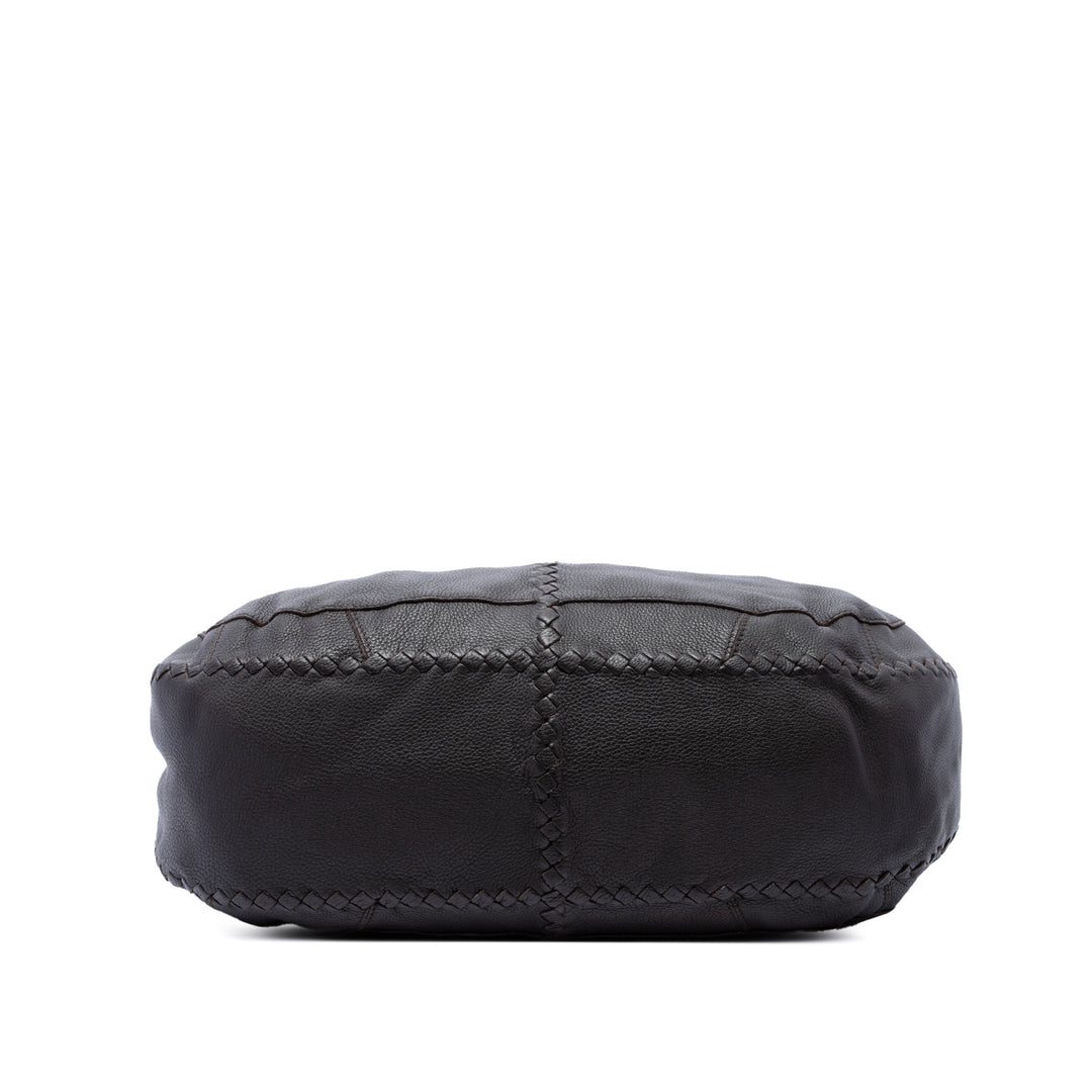 Bottega Veneta Intrecciato à finitions Cervo Deerskin Cabas Marron – vue 3 – GABY PARIS