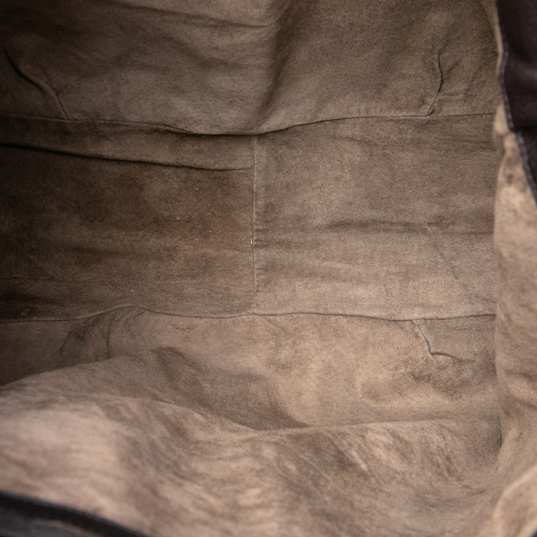 Bottega Veneta Intrecciato à finitions Cervo Deerskin Cabas Marron – vue 4 – GABY PARIS