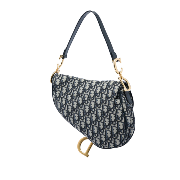 Saddle Sac Oblique Bleu