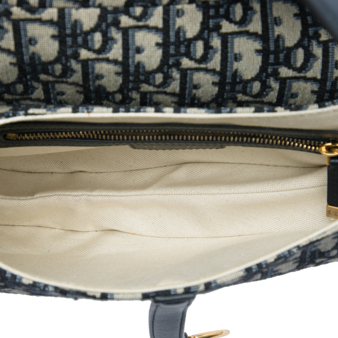 Saddle Sac Oblique Bleu