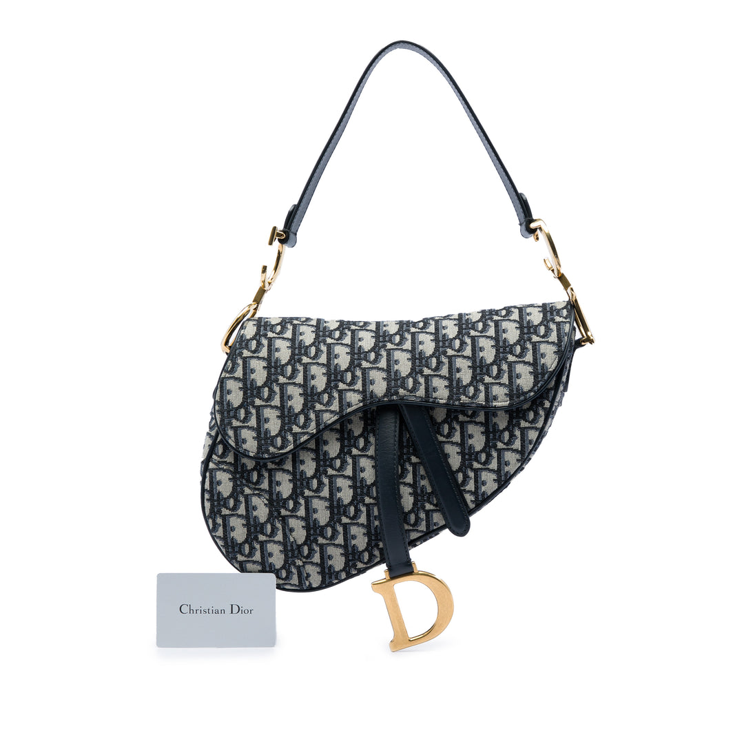 Saddle Sac Oblique Bleu