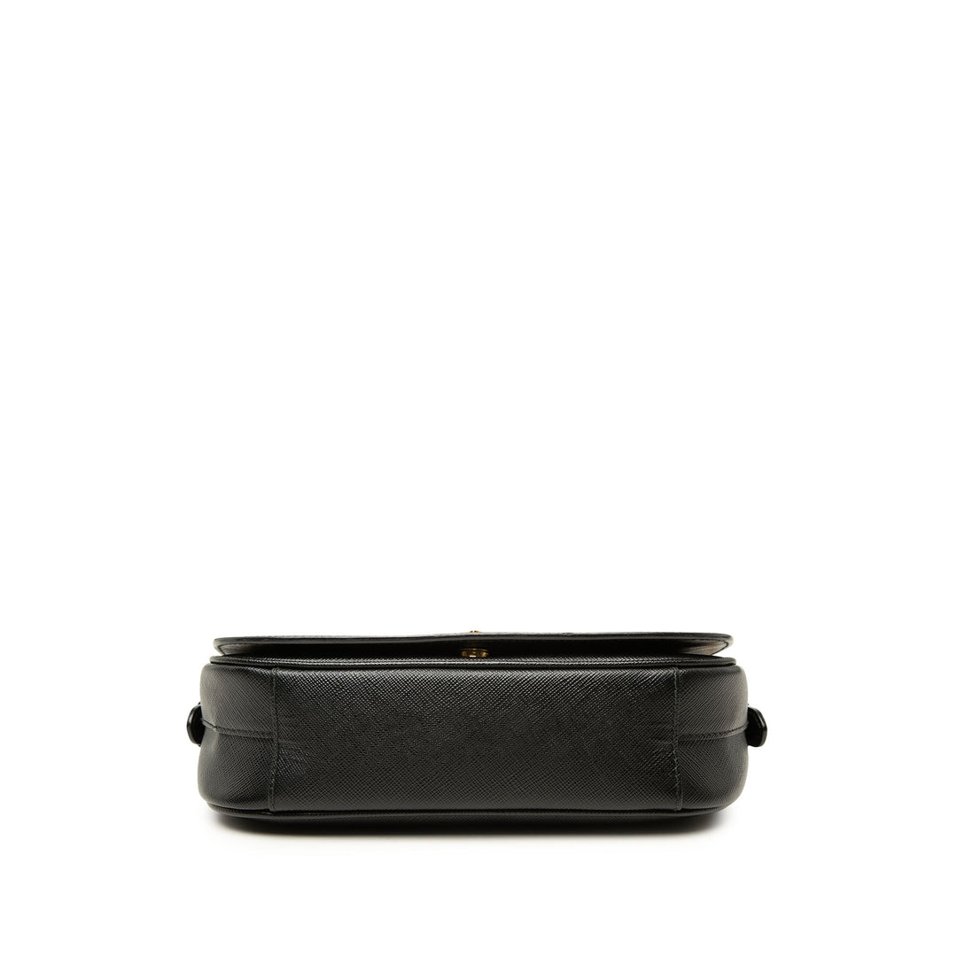 Prada à rabat Sac Saffiano Noir