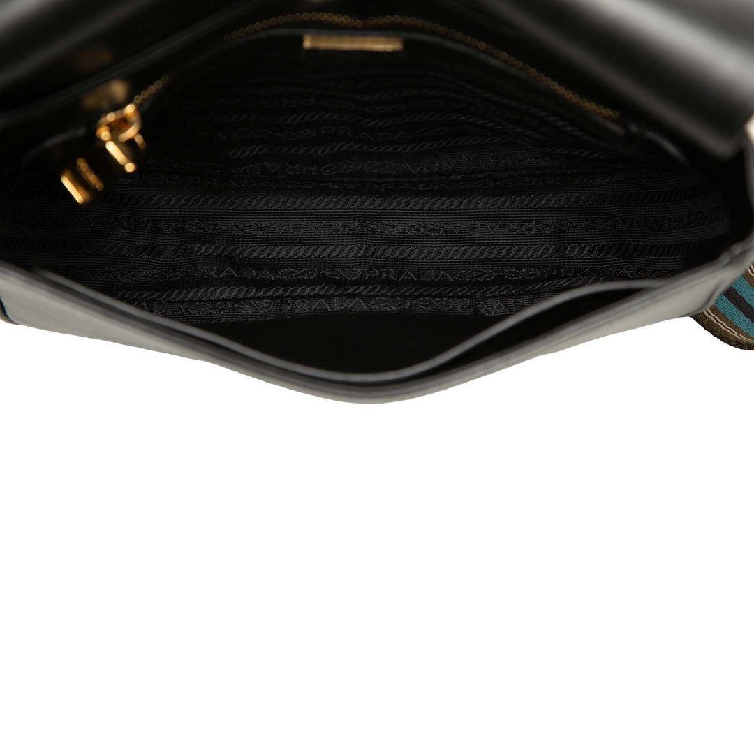 Prada à rabat Sac Saffiano Noir