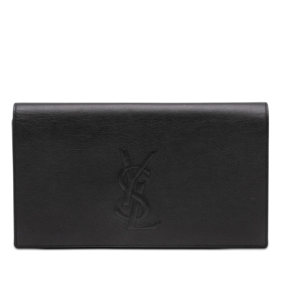Saint Laurent Large Cuir de veau Monogram Belle De Jour Pochette