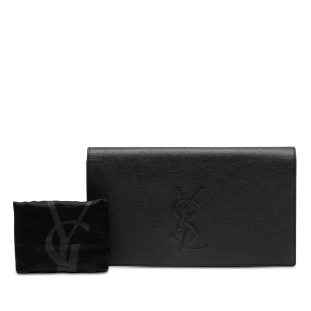 Saint Laurent Large Cuir de veau Monogram Belle De Jour Pochette