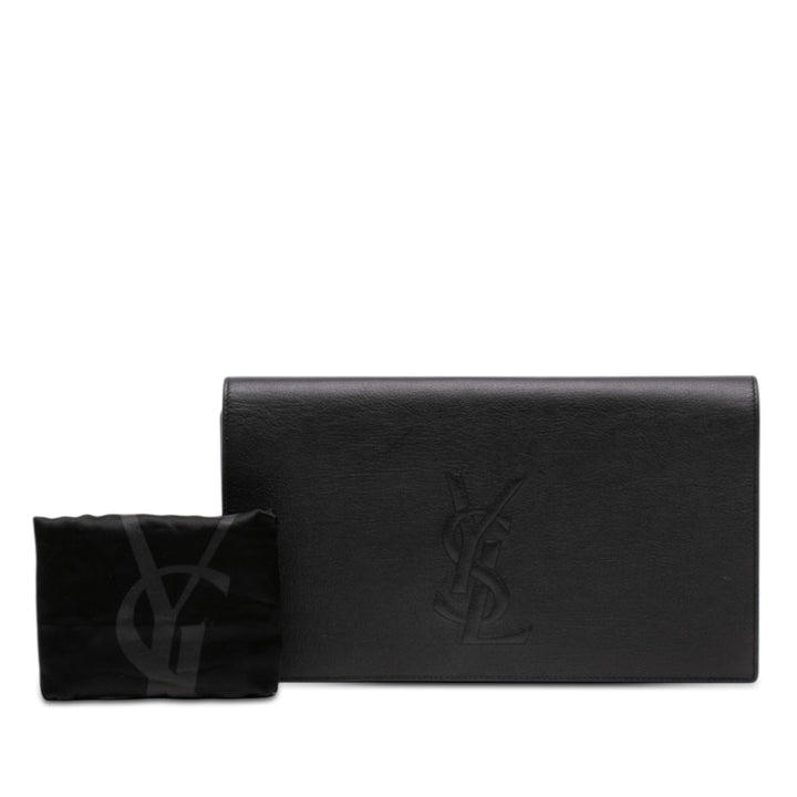 Saint Laurent Large Cuir de veau Monogram Belle De Jour Pochette
