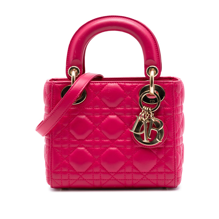 Dior Mini Cuir d’agneau Cannage Lady Dior