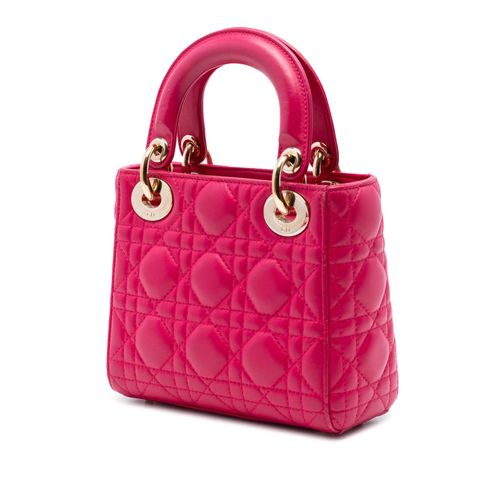 Dior Mini Cuir d’agneau Cannage Lady Dior