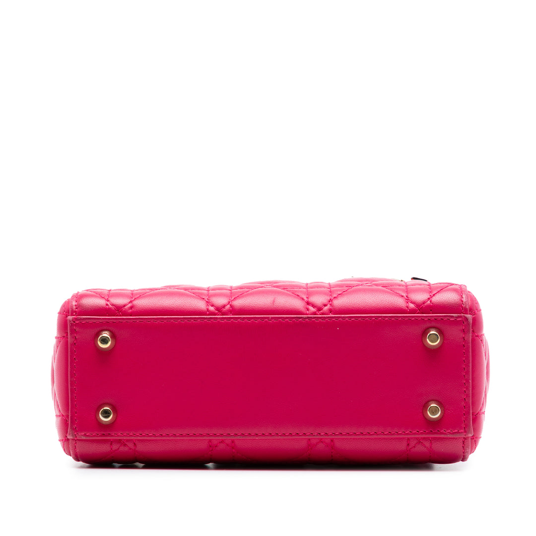 Dior Mini Cuir d’agneau Cannage Lady Dior