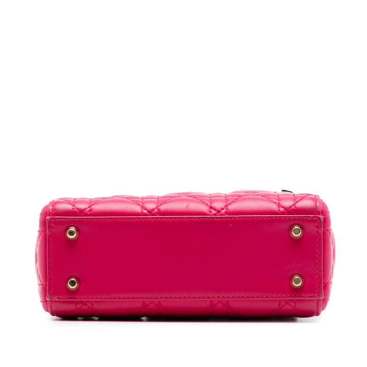 Dior Mini Cuir d’agneau Cannage Lady Dior