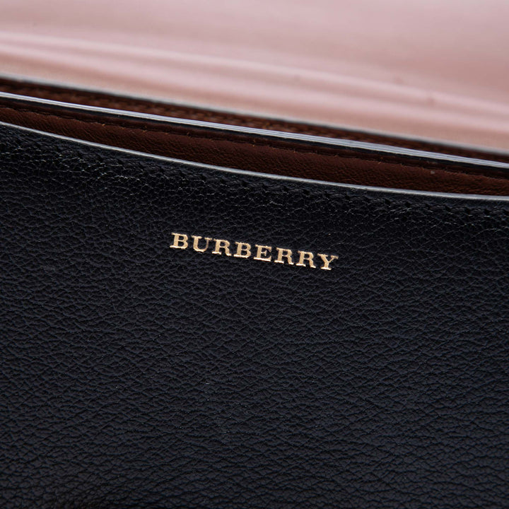Burberry Bague à finitions House Check D Petit Cuir de chèvre Noir – vue 5 – GABY PARIS