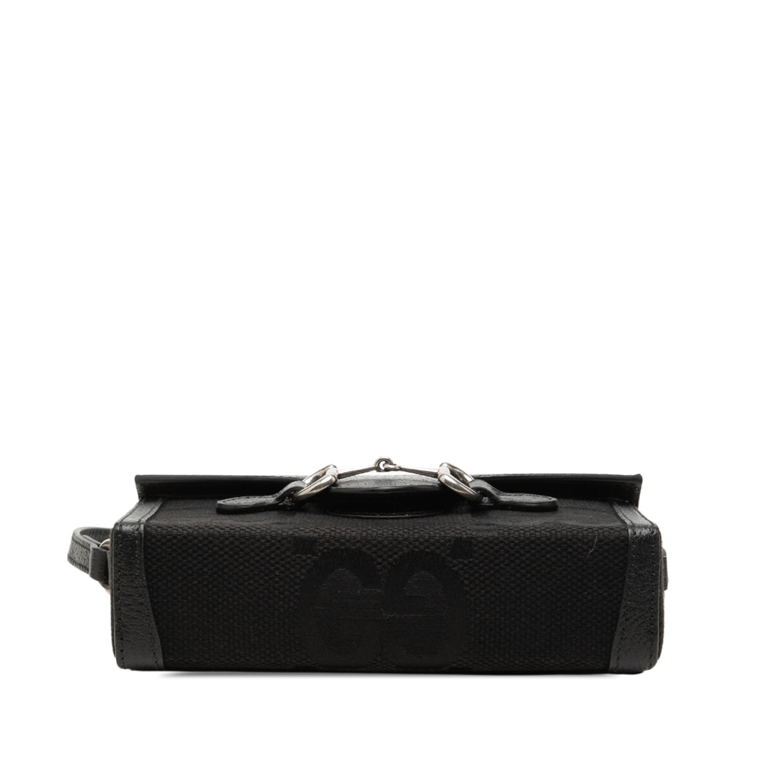 Gucci Sac bandoulière GG Horsebit 1955 Mini Noir – vue 3 – GABY PARIS