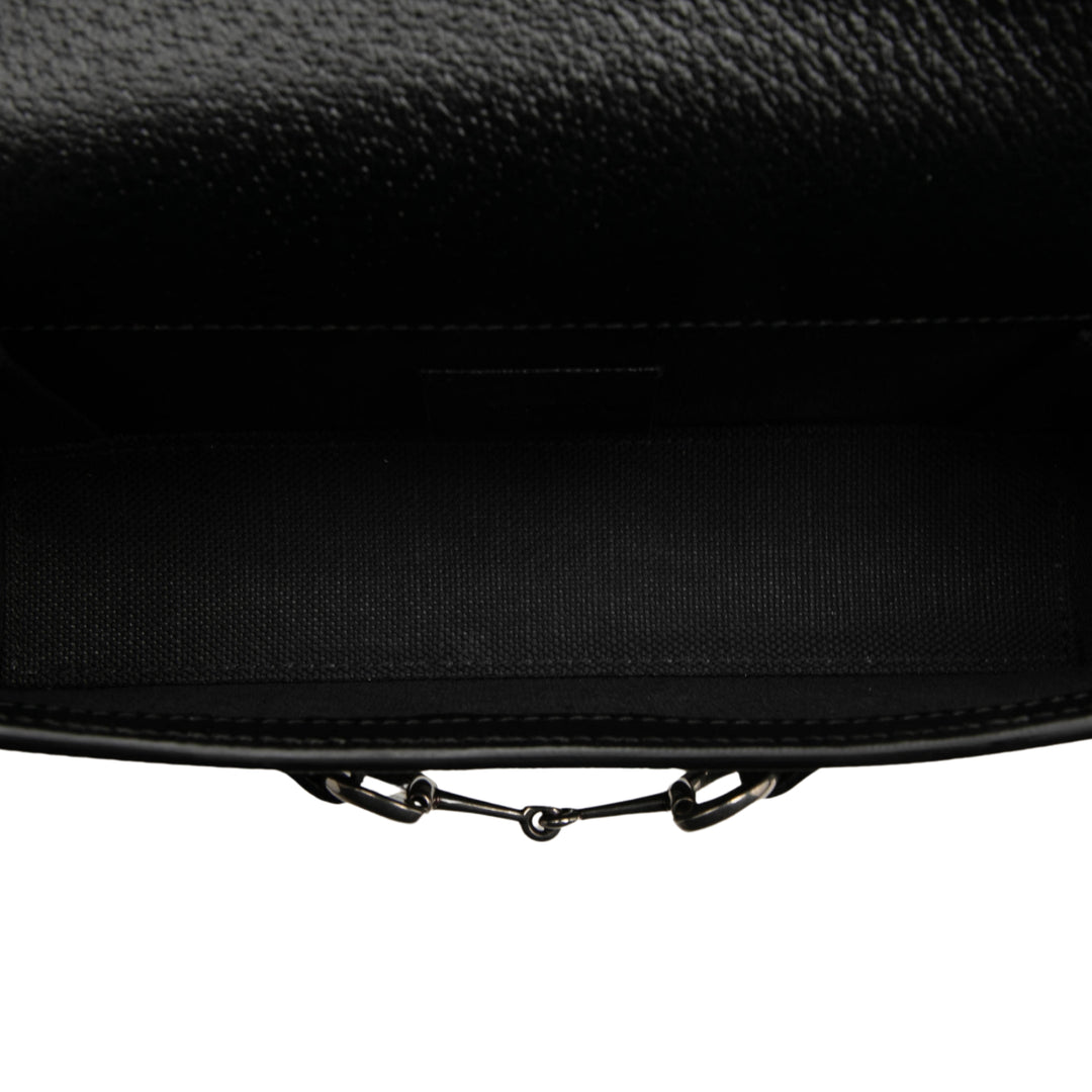 Gucci Sac bandoulière GG Horsebit 1955 Mini Noir – vue 4 – GABY PARIS