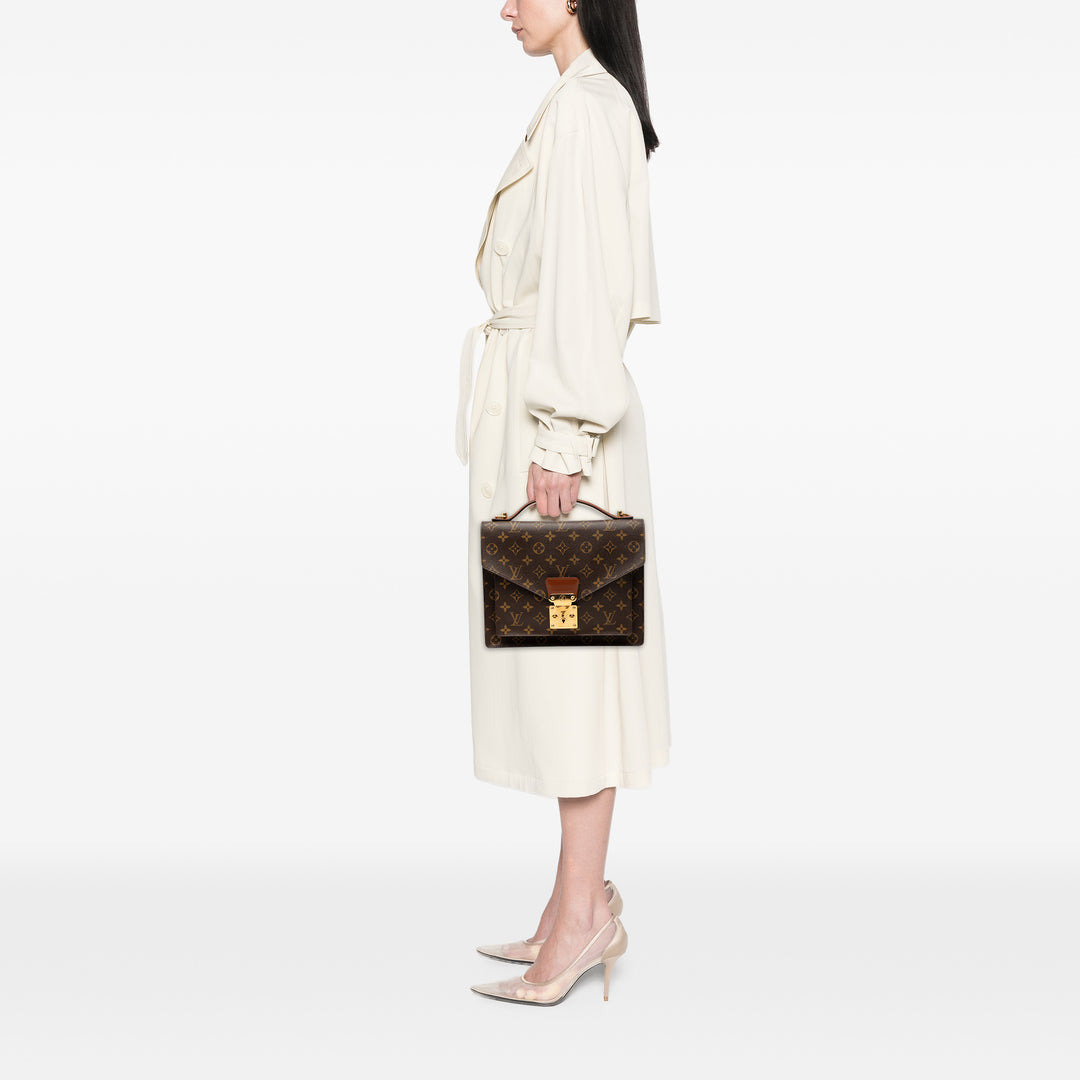 Louis Vuitton Monceau 28 Monogram Marron – vue 8 – GABY PARIS