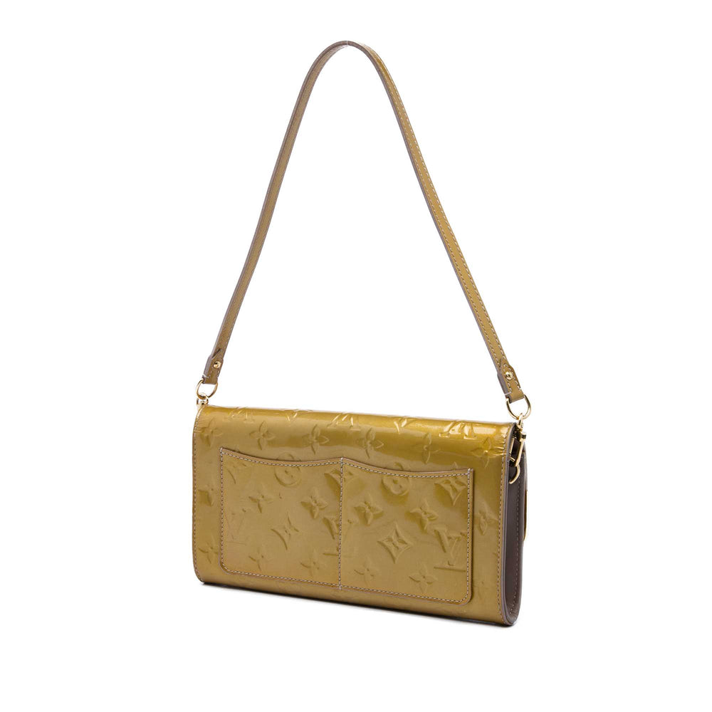 Louis Vuitton Sac porté épaule Rossmore Monogram MM Cuir verni Doré – vue 2 – GABY PARIS