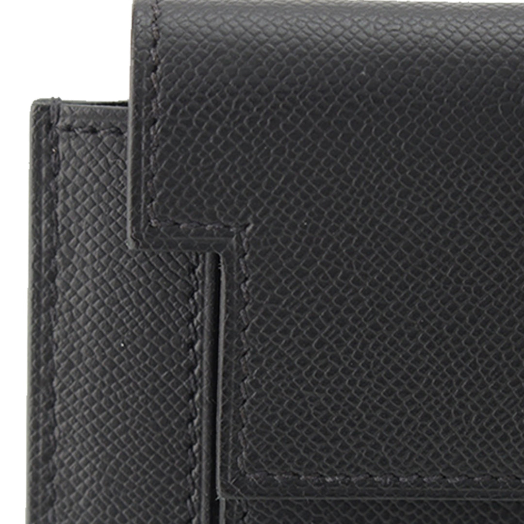 Veau Madame Kelly Poche Compact Portefeuille Noir