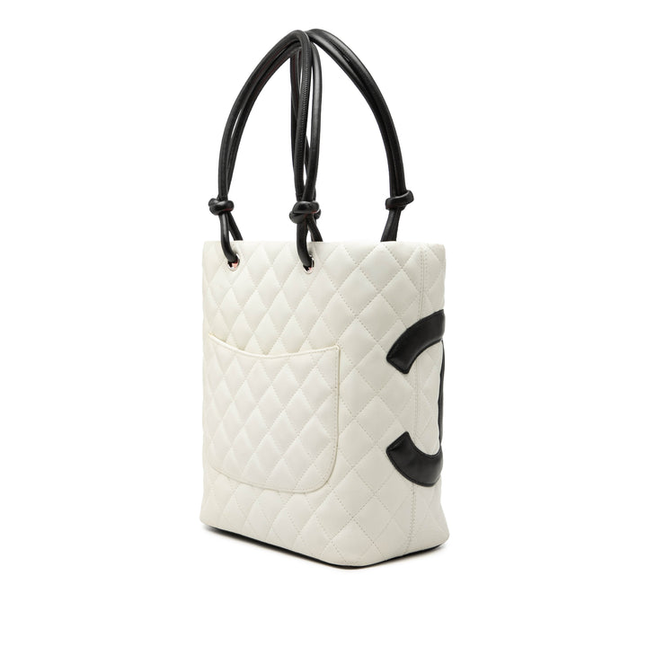 Chanel Medium Matelassé Cuir de veau Cambon Ligne Cabas