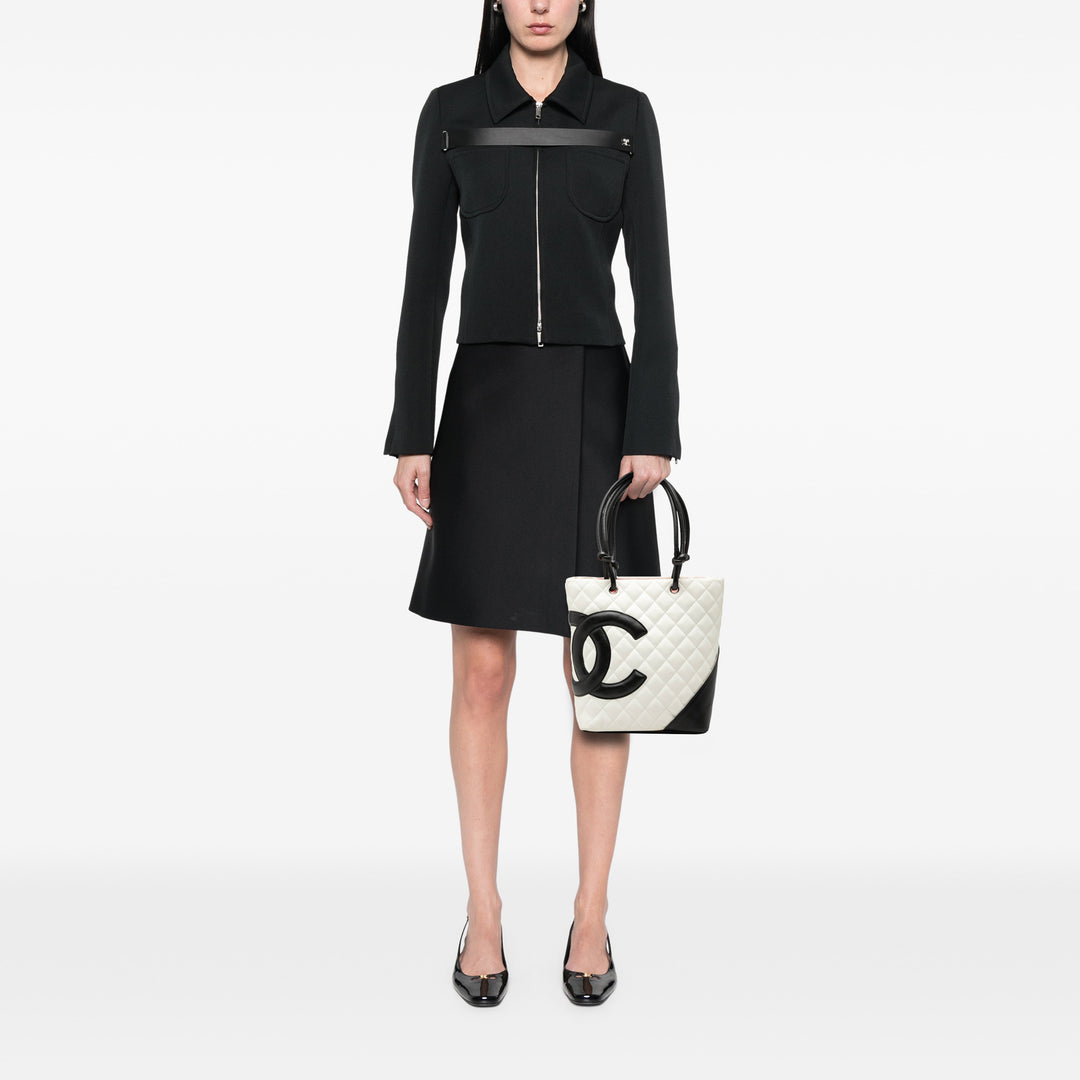 Chanel Medium Matelassé Cuir de veau Cambon Ligne Cabas