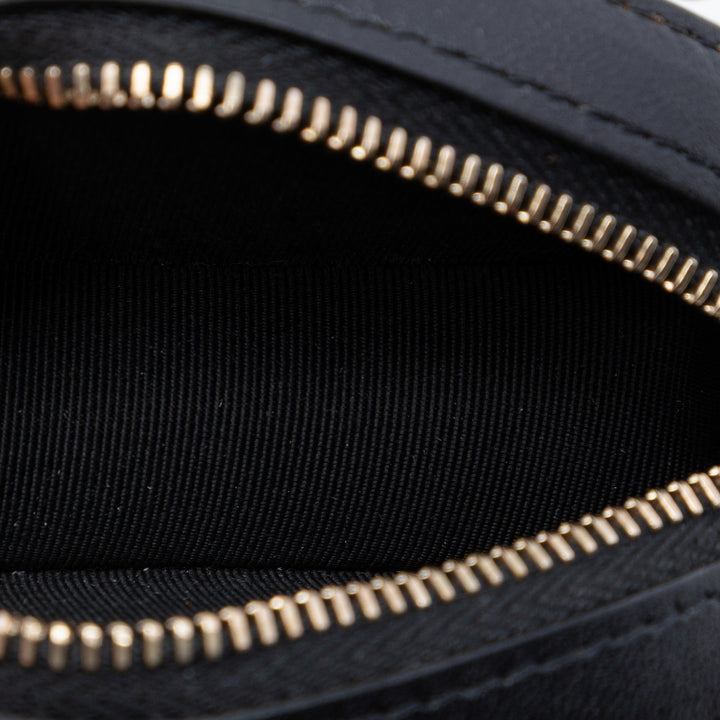 Chanel CC Matelassé Cuir d’agneau Rond Sac rond à chaîne Pochette avec chaîne