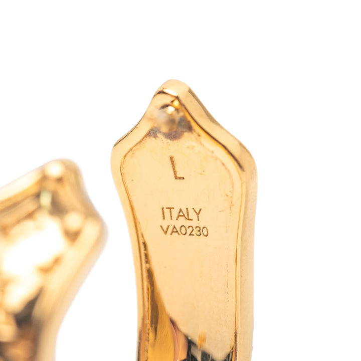 Louis Vuitton Doré Plated Nanogram Sweet Dreams Hoop Boucle d’oreilles Doré – GABY PARIS Authentique