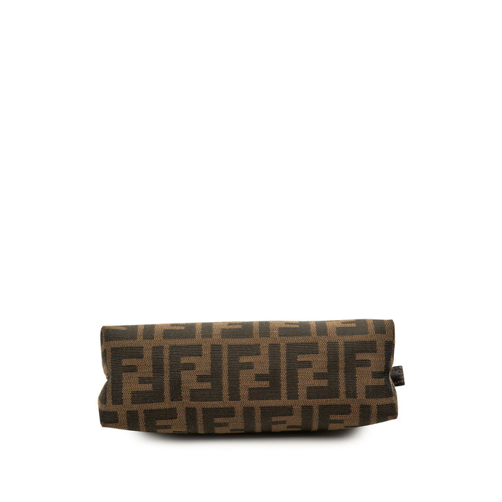 Fendi Pochette Zucca Marron – vue 3 – GABY PARIS