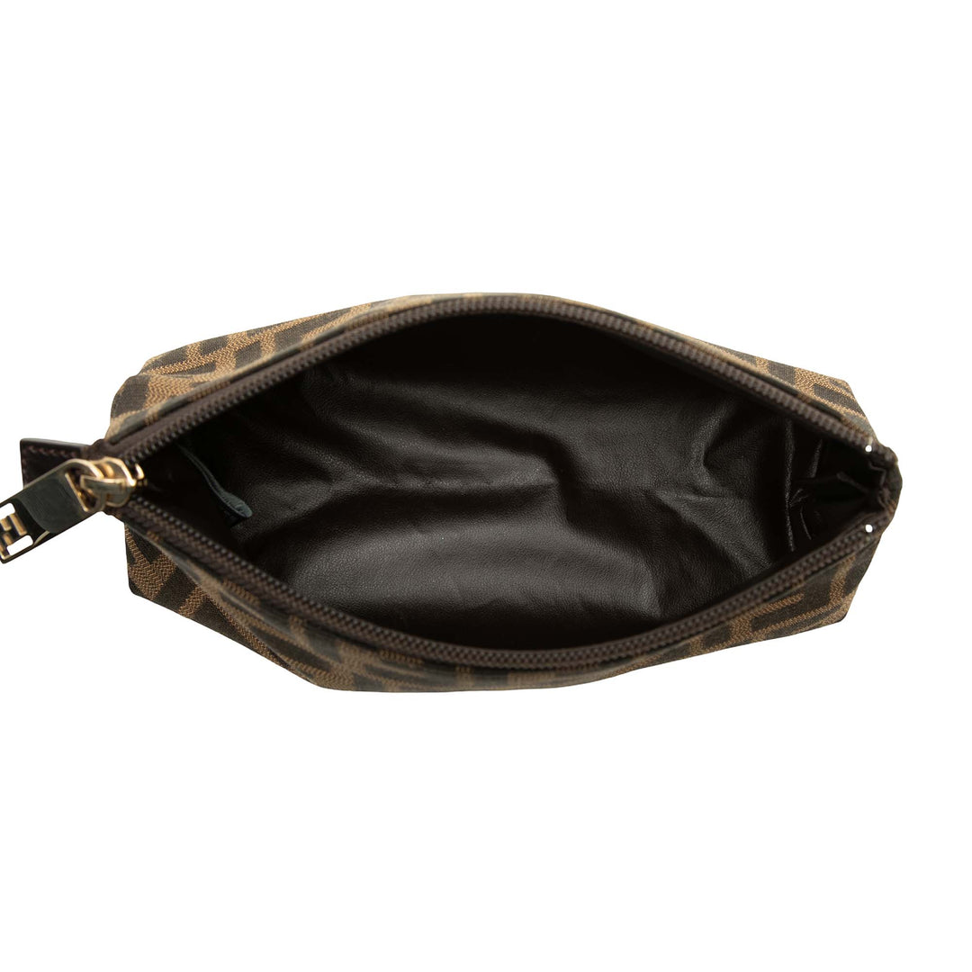 Fendi Pochette Zucca Marron – vue 4 – GABY PARIS