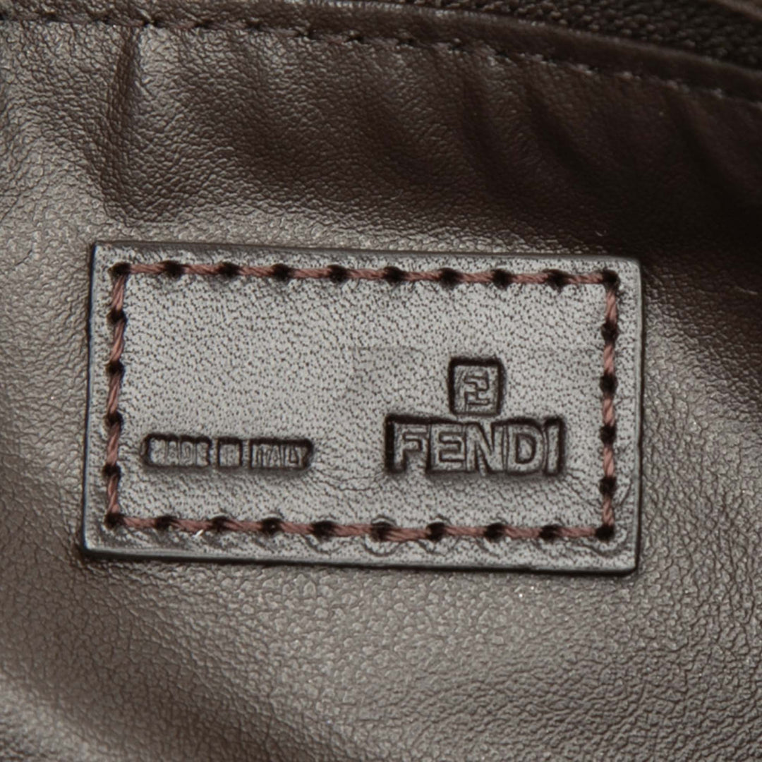Fendi Pochette Zucca Marron – vue 5 – GABY PARIS