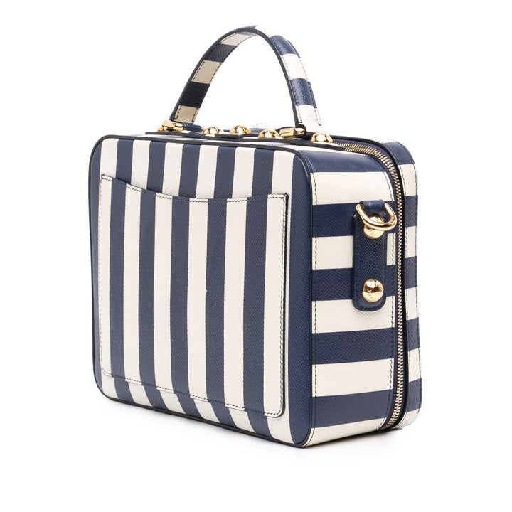 Rayé Sac boîte à Bleu