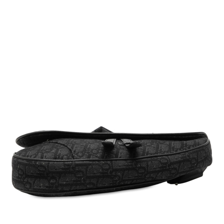 Dior Oblique Toile Saddle Sac porté croisé