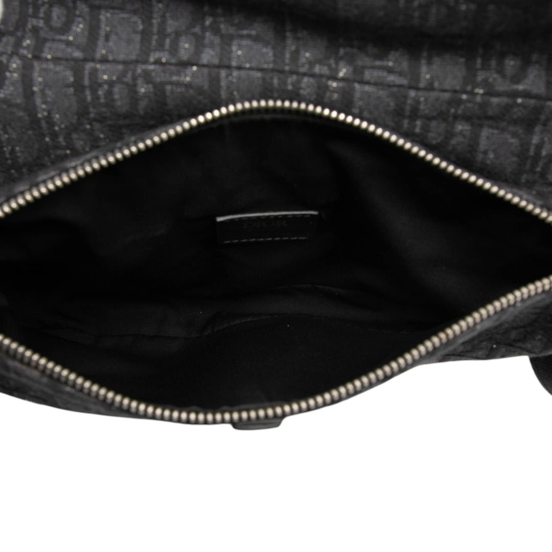 Dior Oblique Toile Saddle Sac porté croisé
