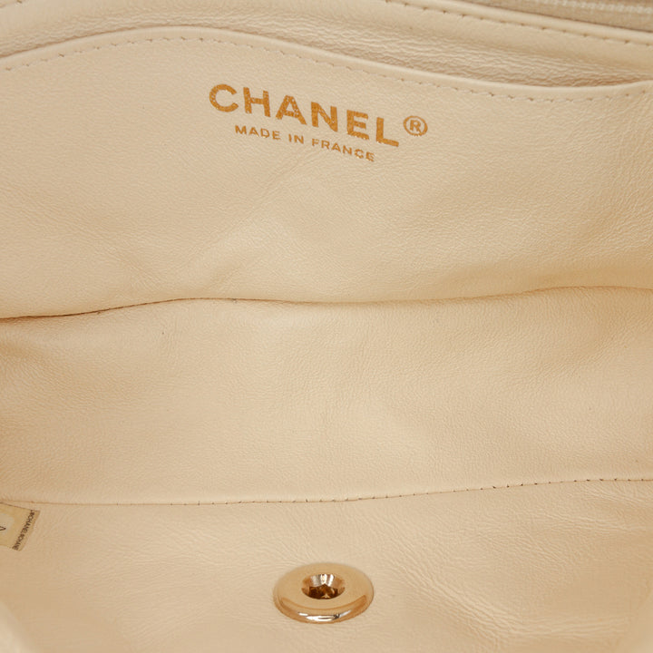 Chanel Mini Rectangular Classic Tweed Simple rabat Marron – GABY PARIS Authentique