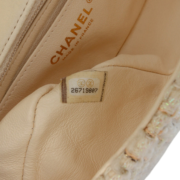 Chanel Mini Rectangular Classic Tweed Simple rabat Marron – GABY PARIS Authentique