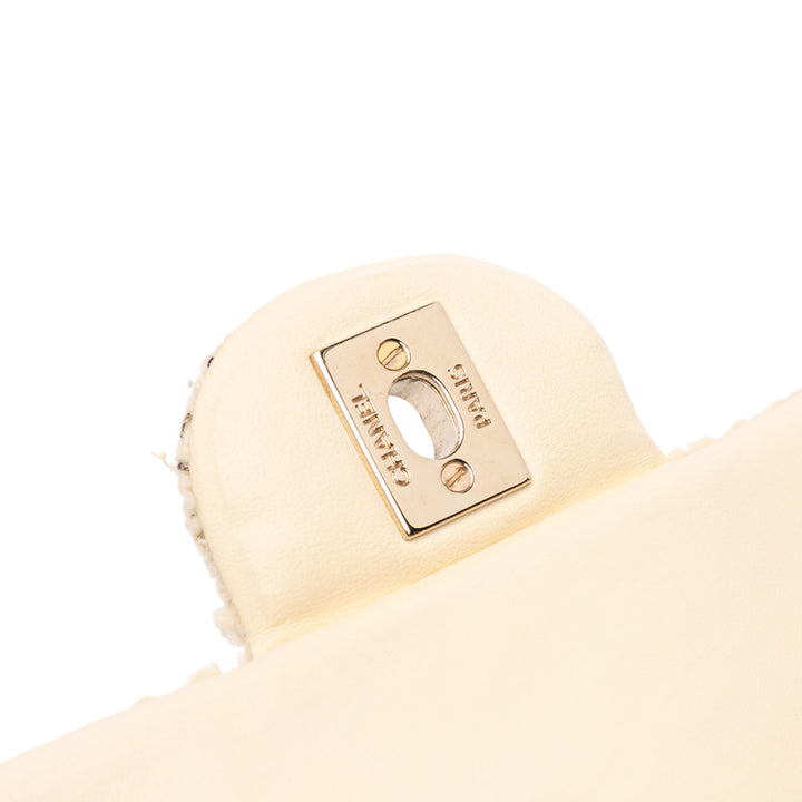 Chanel Mini Rectangular Classic Tweed Simple rabat Marron – GABY PARIS Authentique