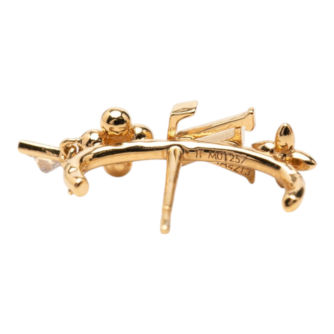 Louis Vuitton plaqué Strass LV In The Sky fermoir poussette Boucles d’oreilles