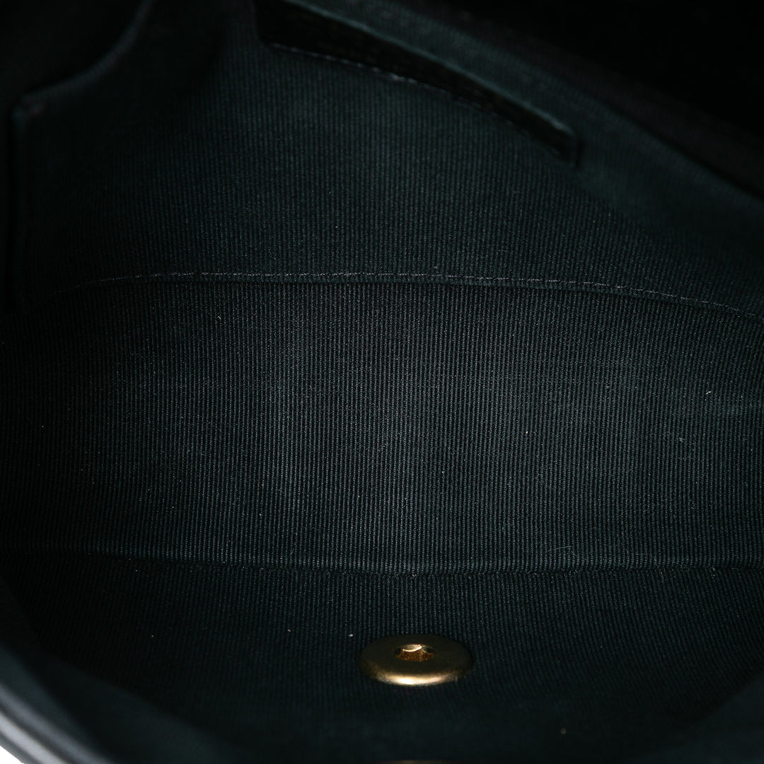 Chanel Mini Matelassé Cuir d’agneau Crush on Chains à rabat