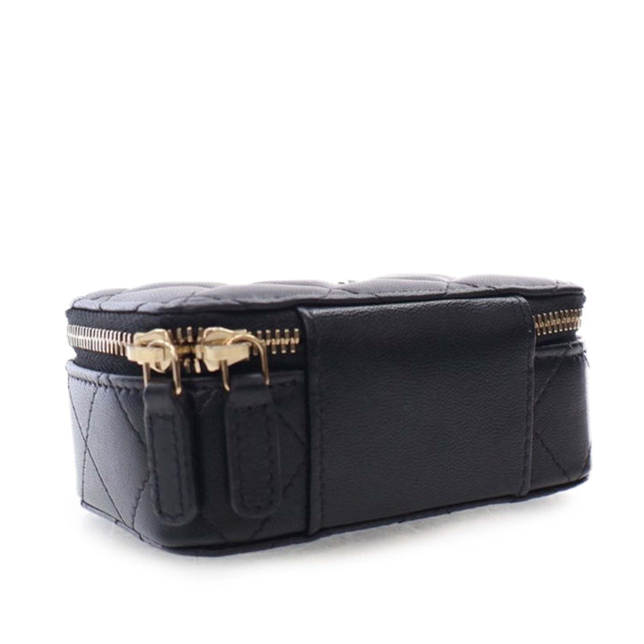 Chanel Mini Cuir d’agneau Trendy CC Cardholder With Chain Noir – GABY PARIS Authentique