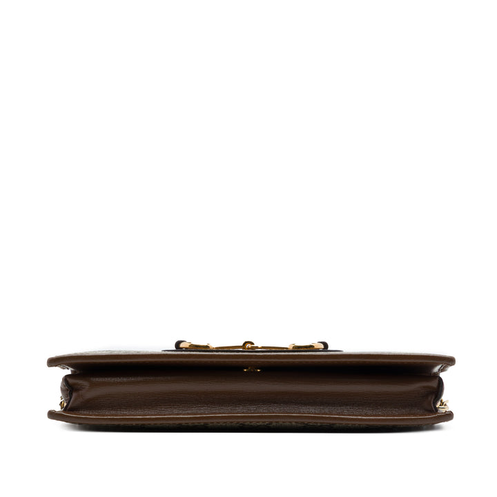 Gucci Sac bandoulière Horsebit 1955 Wallet on Chain GG Supreme Beige – vue 3 – GABY PARIS