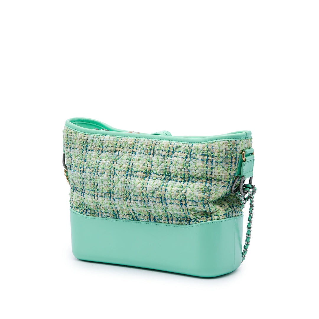 Chanel Gabrielle Sac Moyen Tweed Vert – vue 2 – GABY PARIS