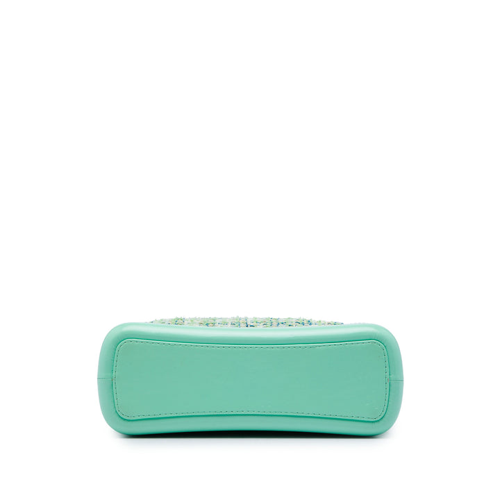 Chanel Gabrielle Sac Moyen Tweed Vert – vue 3 – GABY PARIS