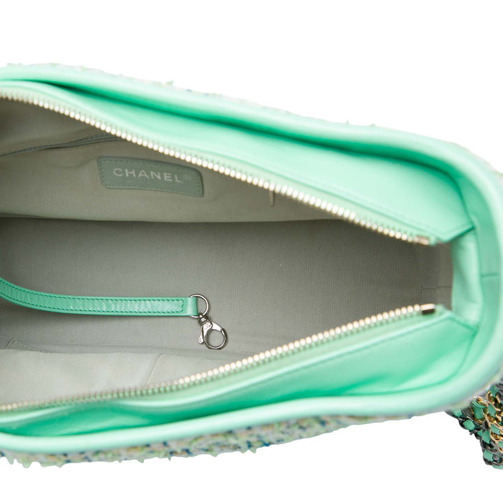 Chanel Gabrielle Sac Moyen Tweed Vert – vue 4 – GABY PARIS