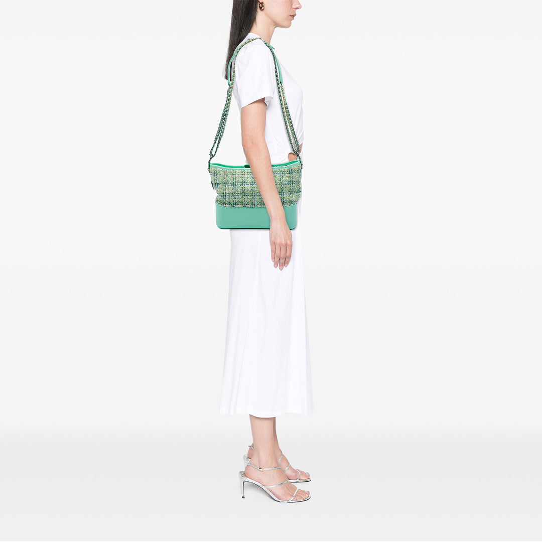Chanel Gabrielle Sac Moyen Tweed Vert – vue 5 – GABY PARIS