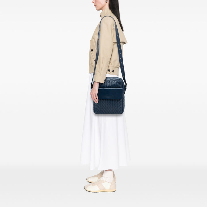 Bottega Veneta Nappa Intrecciato Front Pocket Sac porté croisé