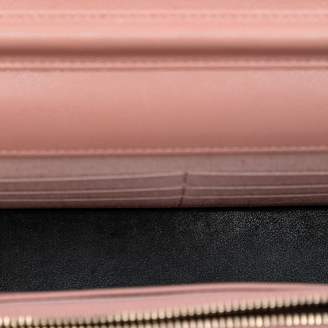 Chanel Matelassé Caviar Golden Class Wallet on Chain