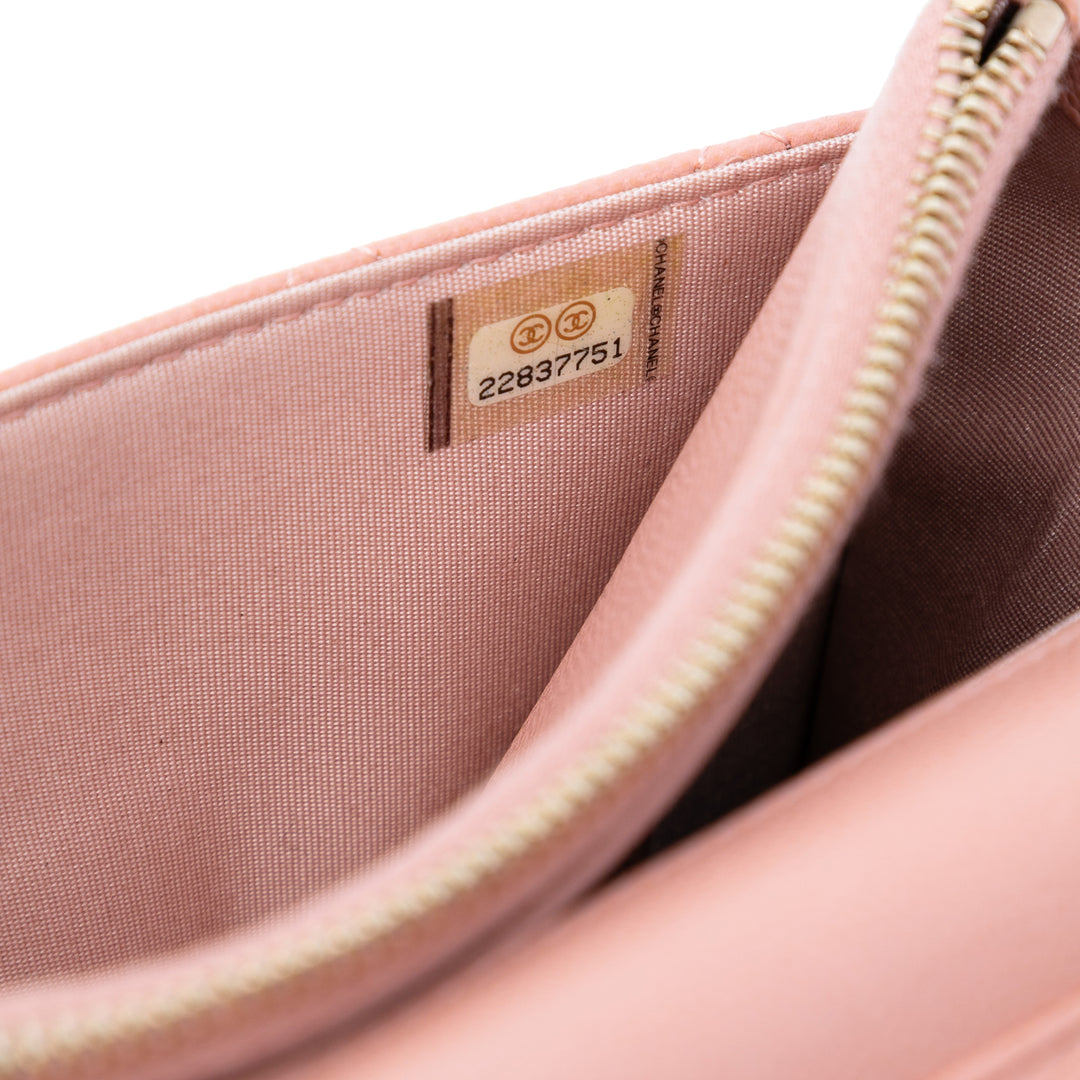 Chanel Matelassé Caviar Golden Class Wallet on Chain