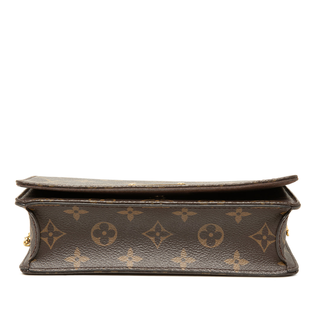 Louis Vuitton Sac à main Lily Wallet on Chain Monogram Marron – vue 3 – GABY PARIS
