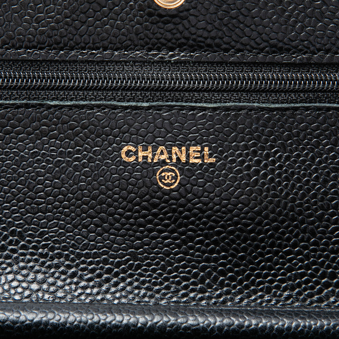 Chanel Sac bandoulière CC Matelassé Wallet on Chain Cuir caviar Noir – vue 5 – GABY PARIS