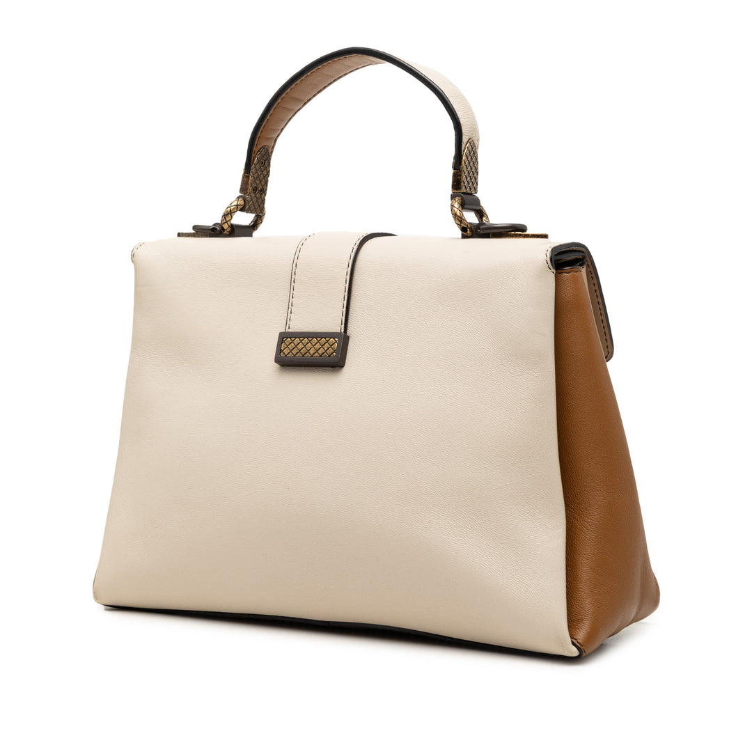 Bottega Veneta Small Tricolor Nappa Piazza sac à anse supérieure