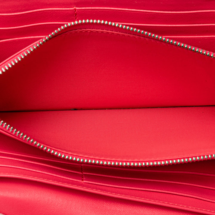 Lambskin Cannage Lady Dior Wallet On Chain Pink - Gaby Paris
