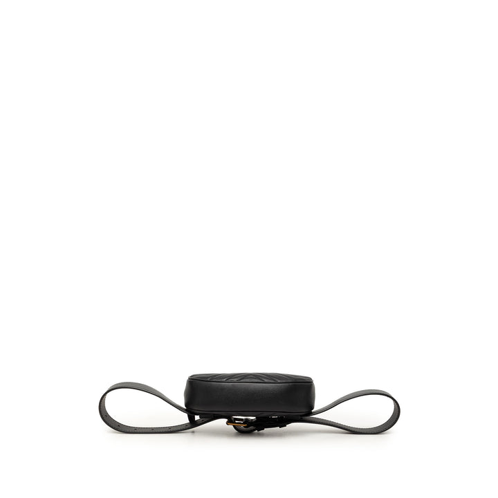 GG Marmont Matelasse Sac ceinture Cuir de veau Noir